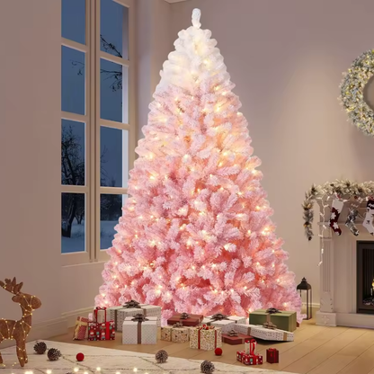 Luxury Pre-Lit Pink Christmas Tree